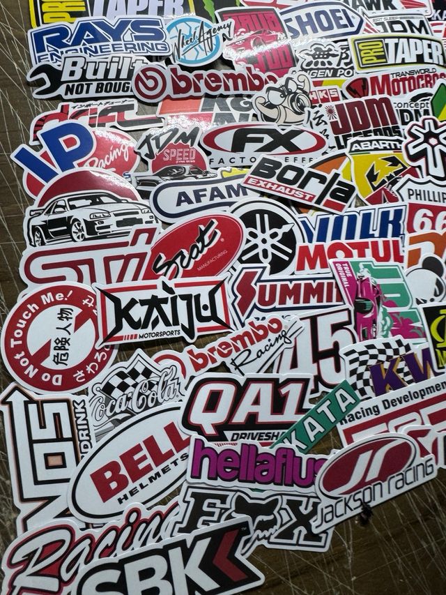 111 adesivi da corsa per auto o moto