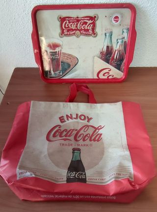 ANTIGUA BANDEJA COCA-COLA DE 48,3 x 34,5 x 2 CM Y