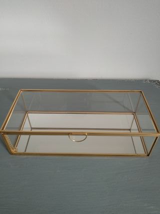 Zara Home caja joyero cristal nueva