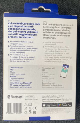 Dispositivo anti abbandono universale Chicco