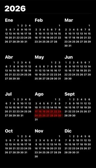 SE ABRE AGENDA VERANO 2026 Semana completas de L-D
