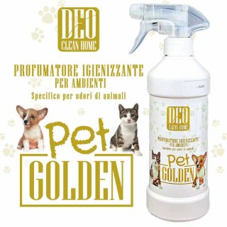 DeoClean Pet GOLDEN - Profumatore Detergente-450ml