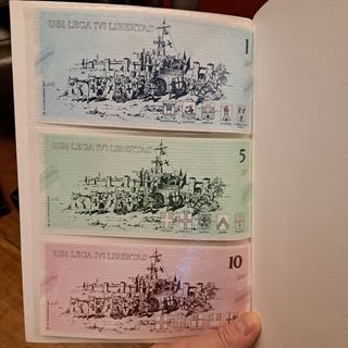 1,5,10 leghe. Banconote 1996