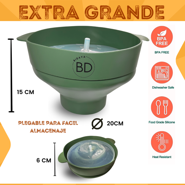 Palomitas Cuenco Palomitera microondas 2 UNIDADES