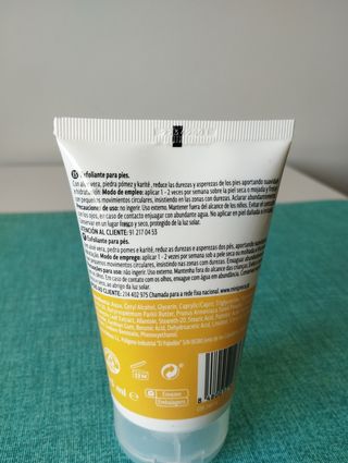 Crema exfoliante pies