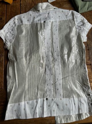 Blusa Blanca Cuato Barcelona size 1 (xs o 36)