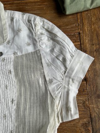 Blusa Blanca Cuato Barcelona size 1 (xs o 36)