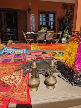 Varios: Decoracion marroqui cojin cortinas cama