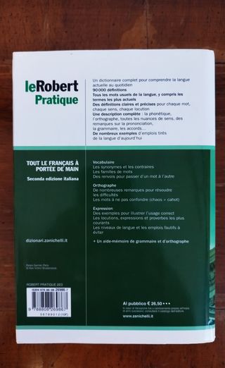 Dizionario Zanichelli Le Robert Pratique