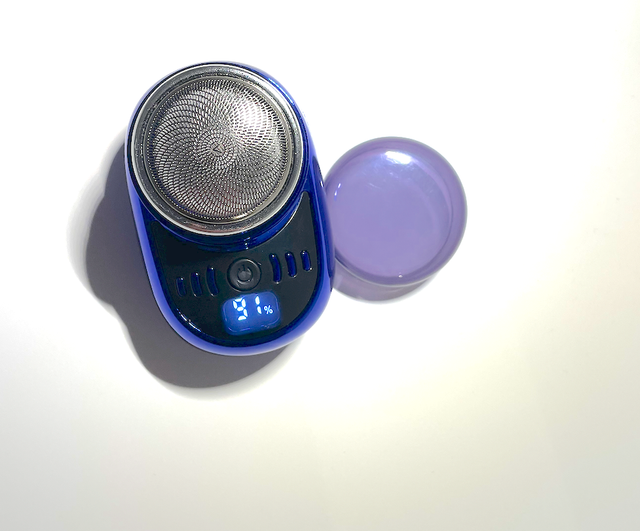 Mini Afeitadora Eléctrica Portátil Azul