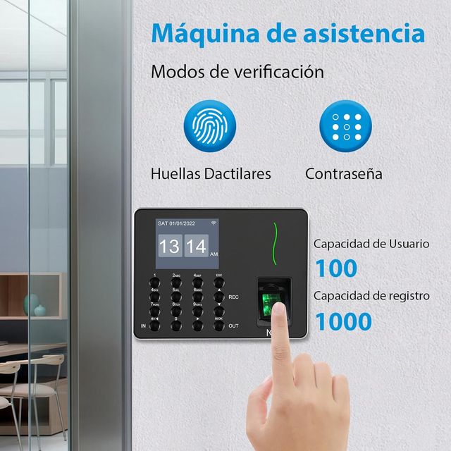 Reloj para fichar biométrico