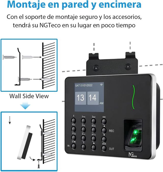 Reloj para fichar biométrico