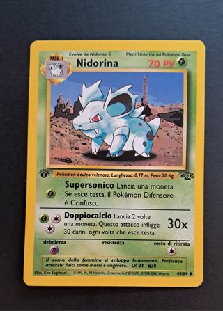Card Nidorina 1 ed Jungle 1999-2000