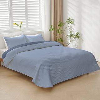 Colcha reversible Demi Moor azul/azul oscuro