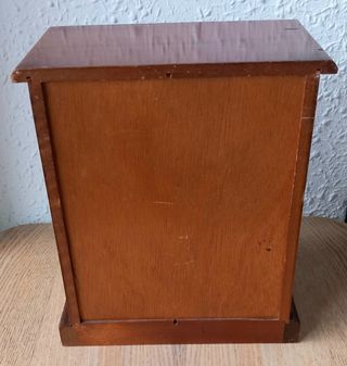 Joyero vintage de madera tipo armario