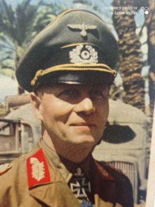 Postal ORIGINAL de Rommel Afrika Korps años 40