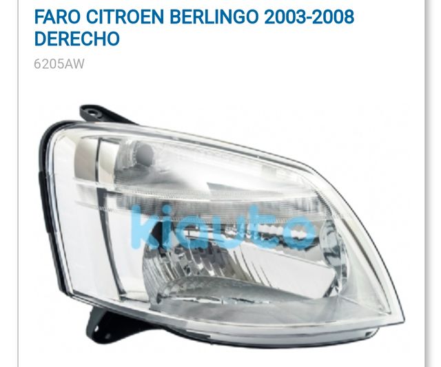 Faro Citroën berlingo 2003 a 2008