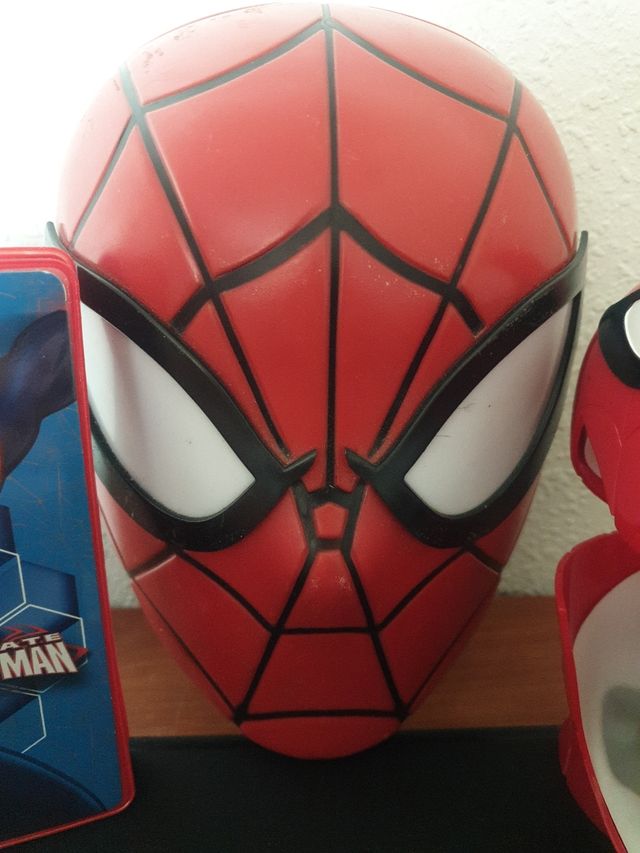 Spiderman - lote - reloj,lampara, lápiz