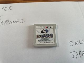 Solo Giapponese 3D Sports Nintendo 3ds Ntsc J Jap