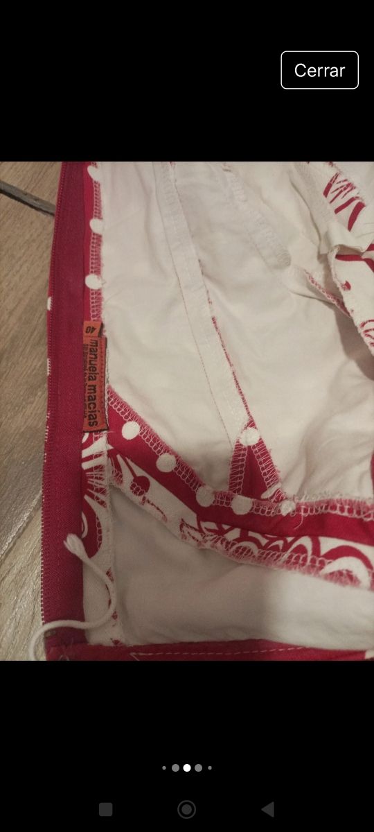 Traje flamenca de la  firma manuela Macías