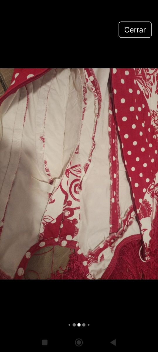 Traje flamenca de la  firma manuela Macías