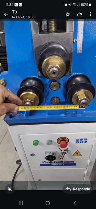 Curvadora,cilindradora  eléctrica 380v