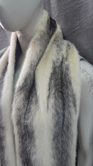 Collo stola scialle vison vera pelle