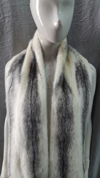 Collo stola scialle vison vera pelle