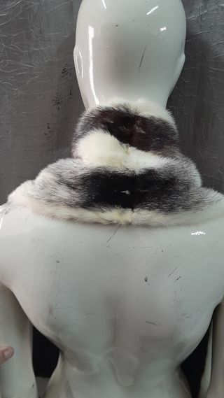 Collo stola scialle vison vera pelle