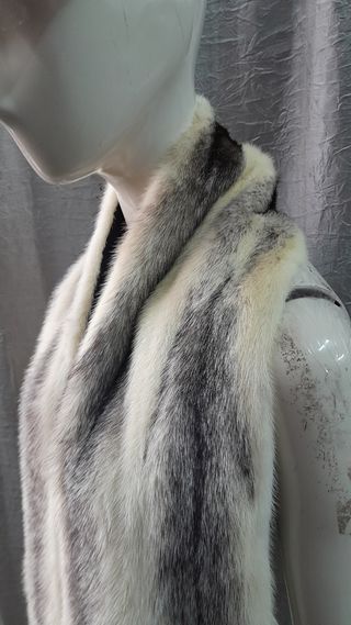 Collo stola scialle vison vera pelle