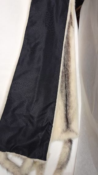 Collo stola scialle vison vera pelle