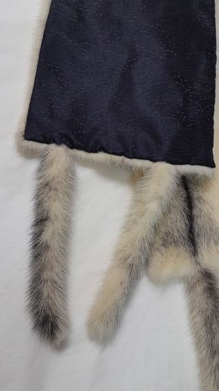 Collo stola scialle vison vera pelle