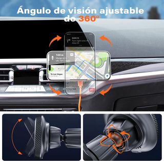 Soporte cargador coche
