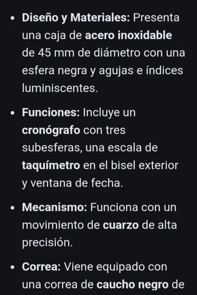 Reloj Kronos cronógrafo