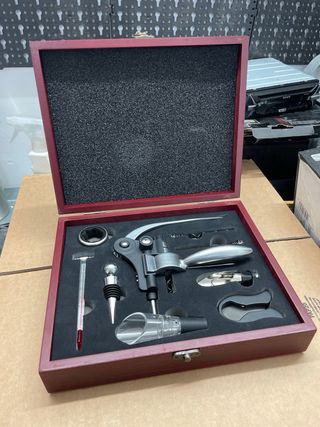 Set somelier scatola in legno