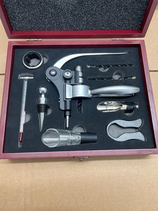 Set somelier scatola in legno
