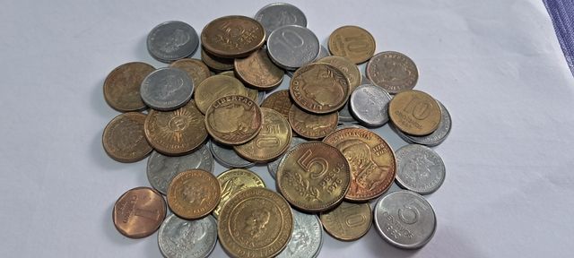 Monedas de argentina.