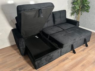 SOFA CAMA MODERNO EN L CON ARCON ¡NUEVO!