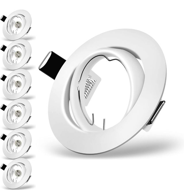 Focos empotrables  G10 blanco 6 unidades