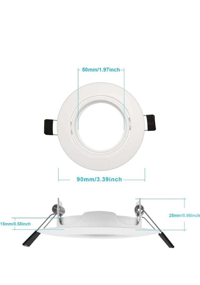 Focos empotrables  G10 blanco 6 unidades