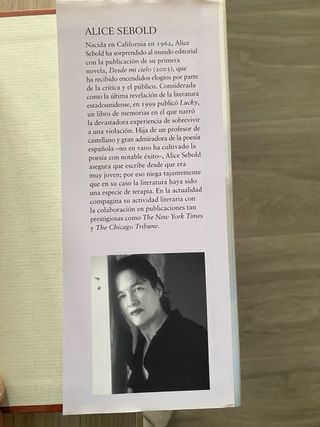 Desde mi cielo de Alice Sebold