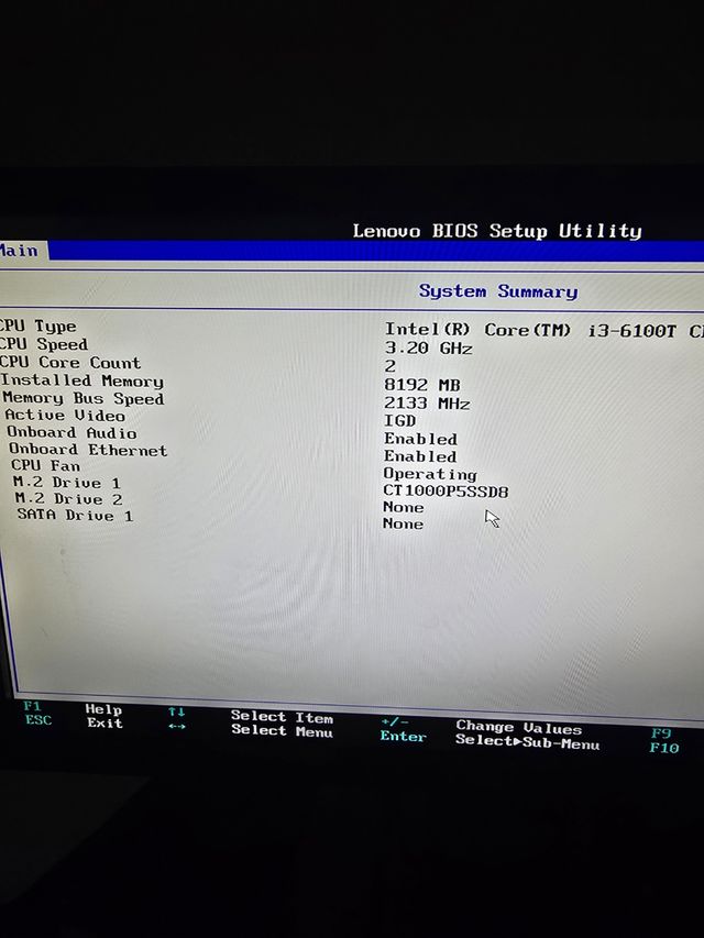 Miniordenador Lenovo thinkcentre M710q.