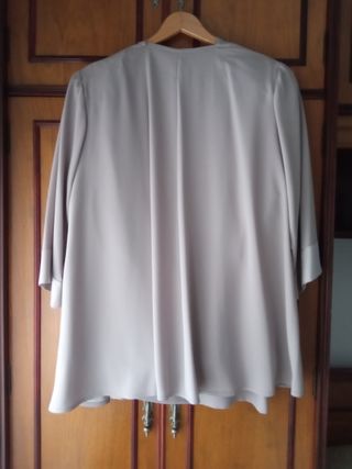 Elegante conjunto de 3 piezas gris