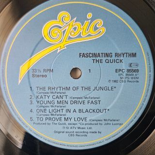 THE QUICK. Fascinating Rhythm. Disco Vinilo LP