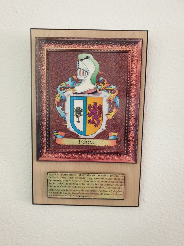Cuadro Apellido Pérez