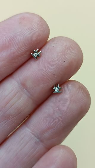 Pendientes de oro de 18kt.