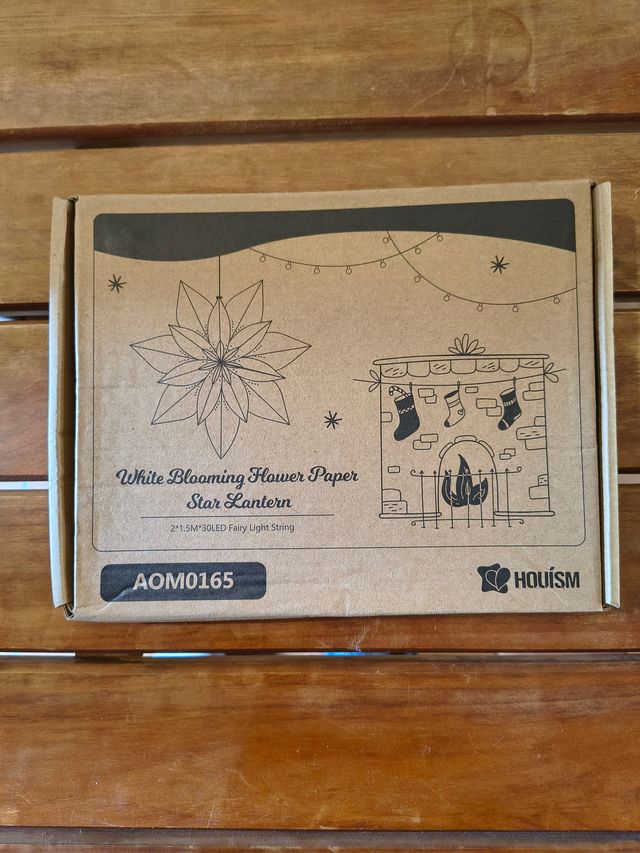 Stella di natale illuminata per interni