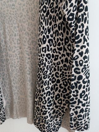 Chaqueta de estampado tipo leopardo