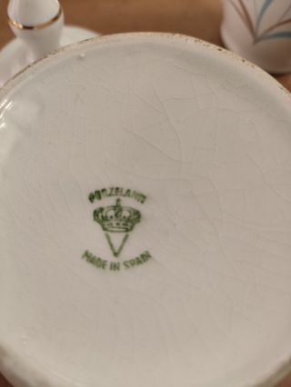 Azucarero y lecchera años 40 Porcelanit 