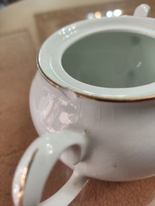Azucarero y lecchera años 40 Porcelanit 